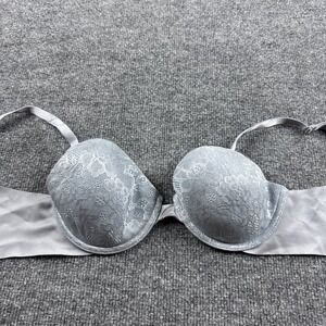 Ambrielle‎ Women Bra 36B Blue Back Smoothing Demi T Shirt